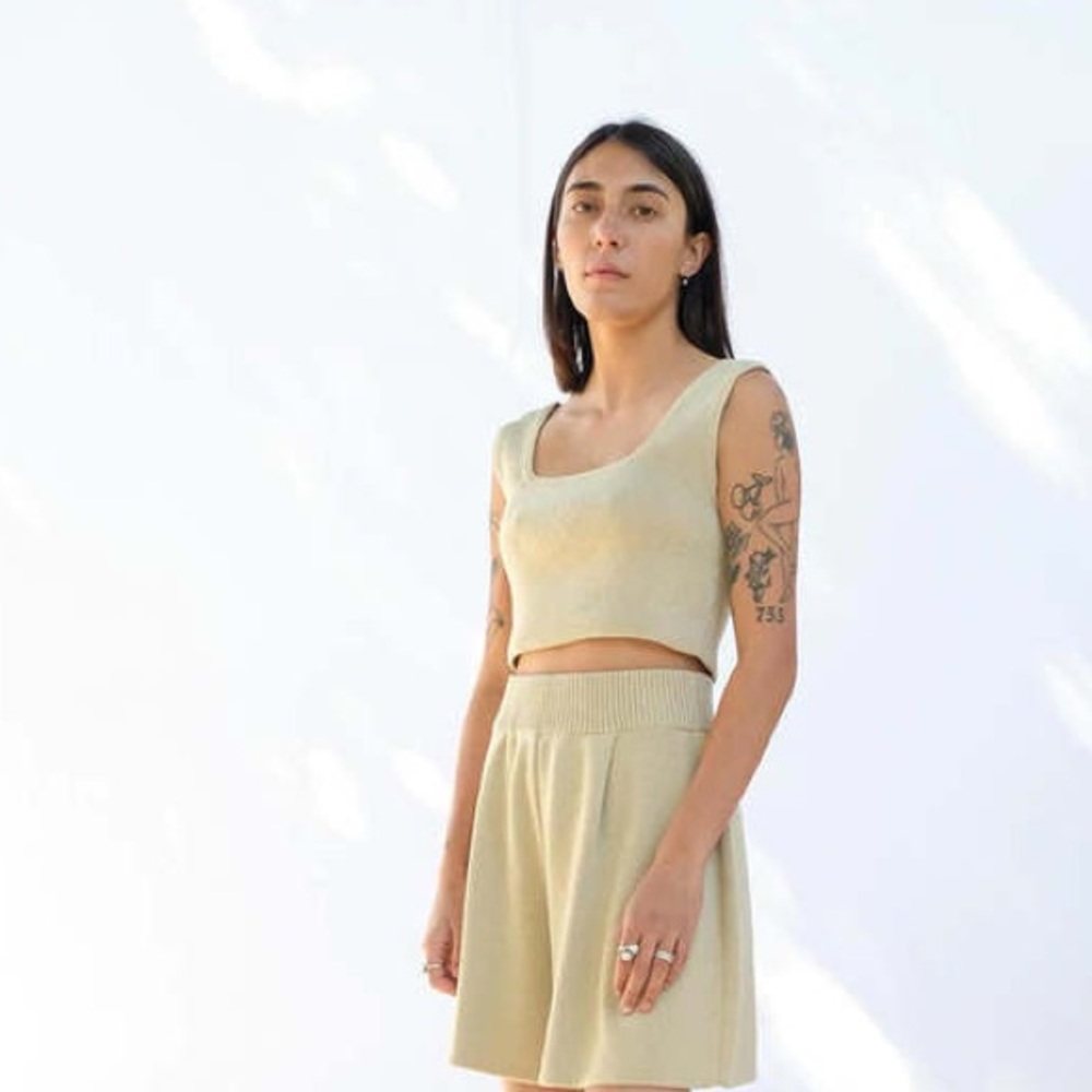 MICAELA GREG STRAW SQUARE TANK